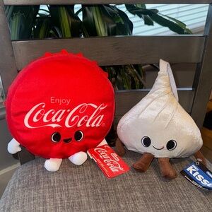 Funko Plushies Coca-Cola and Hershey’s Kisses NWT